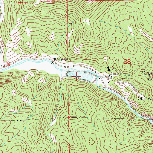 Topographic Map of Baehr Dam, CO