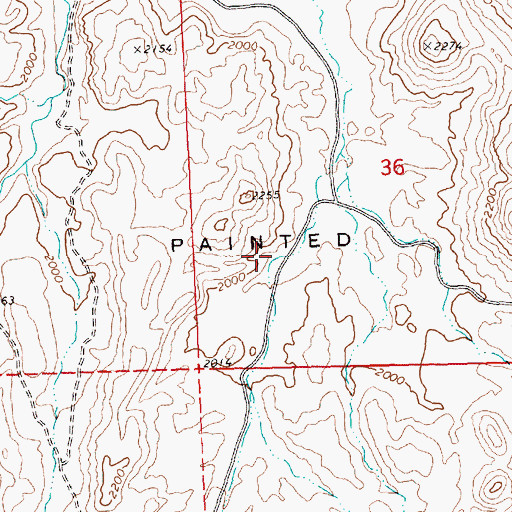 Topographic Map of Brown Grotto, OR