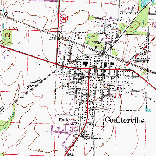 Topographic Map of Grandcote Reformed Presbyterian Church, IL