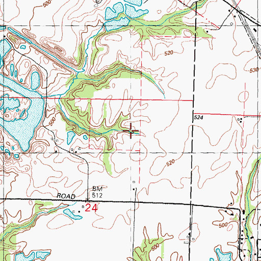 Topographic Map of Midwest Hiwall Mine Number 3, IL