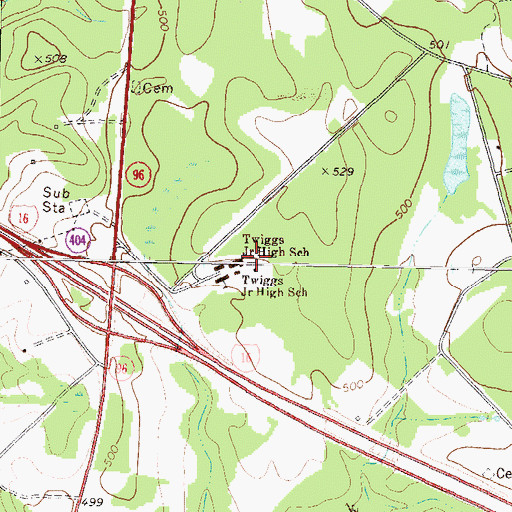 Topographic Map of Nike Site R-28C (historical), GA