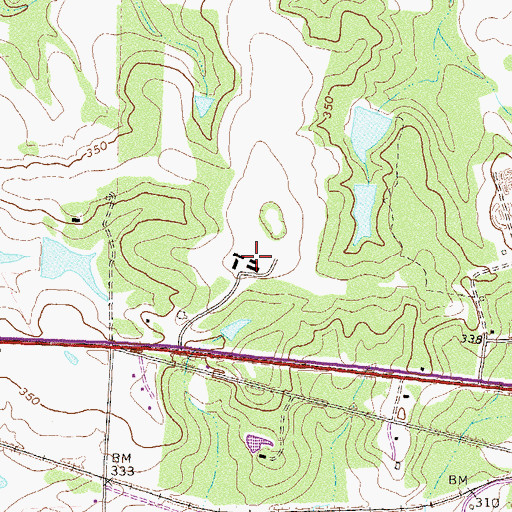 Topographic Map of Nike Site TU-28C (historical), GA