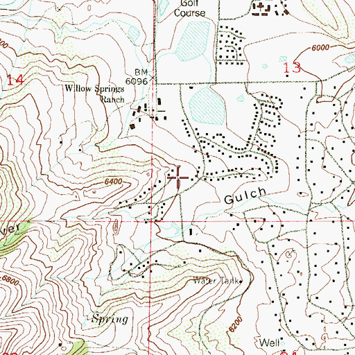 Topographic Map of King Fisher Lake Dam, CO