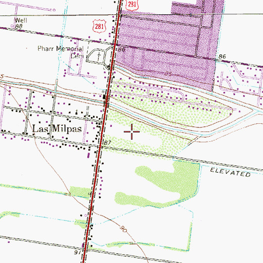 Topographic Map of Kelley Elementary School, TX