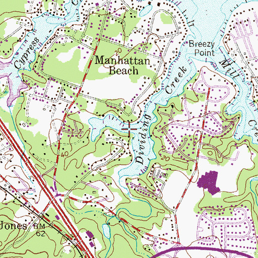 Topographic Map of Buckinghams Cove, MD
