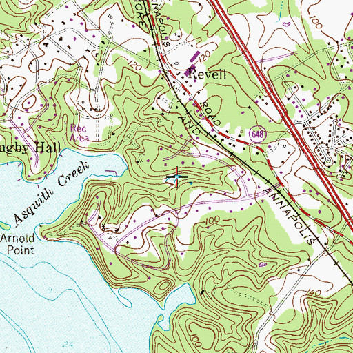Topographic Map of Foster Pond, MD