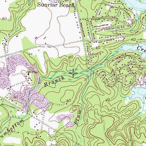 Topographic Map of Gumbottom Bog, MD