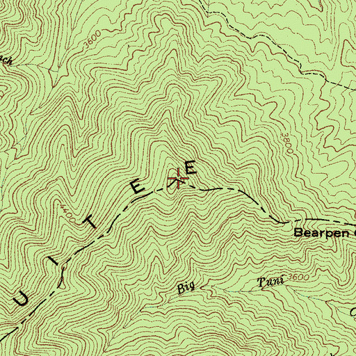 Topographic Map of Clay Knob, NC