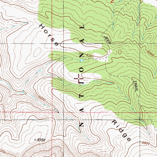 Topographic Map of Horse Ridge, NM