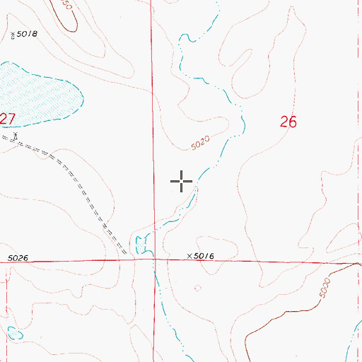 Topographic Map of Edward Madigan Erosion Control Reservoir Number 1, CO
