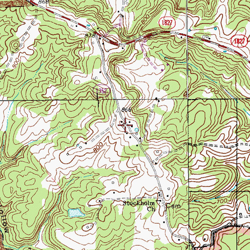 Topographic Map of Stockholm, KY