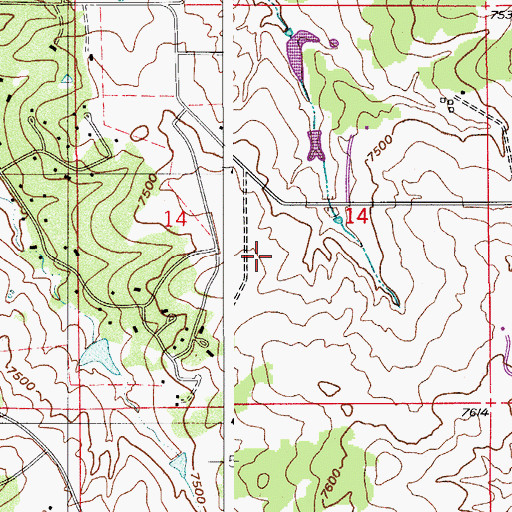 Topographic Map of Ray E Kilmer Elementary School, CO