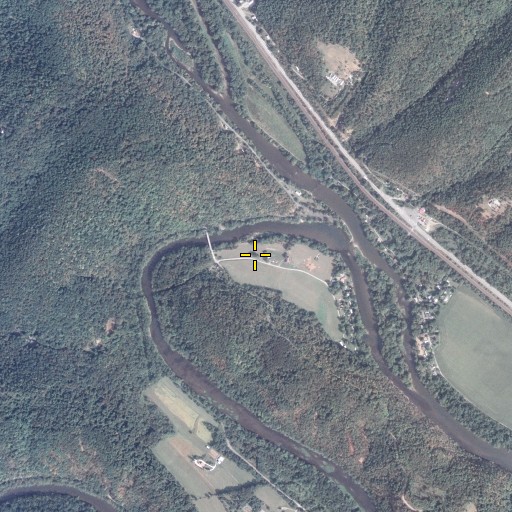 Aerial/Satellite Image of Strong Cemetery, PA