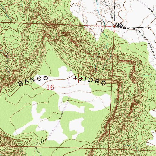 Topographic Map of Dauber Tank, NM