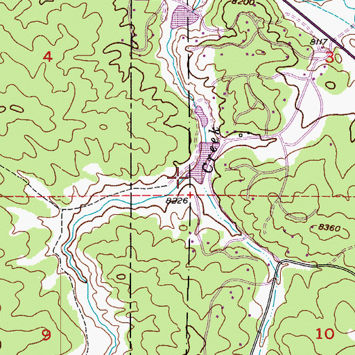 Topographic Map of Joe Wilson Recreation Dam, CO