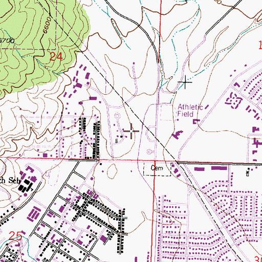 Topographic Map of Smokey Circle, NM