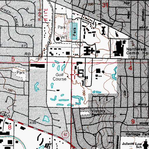 Topographic Map of Arlington Naval Outer Landing Field (historical), IL