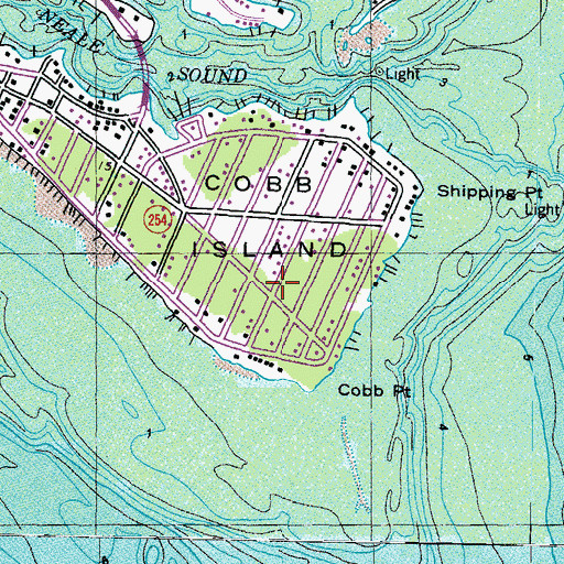 Topographic Map of Cobb Island, MD