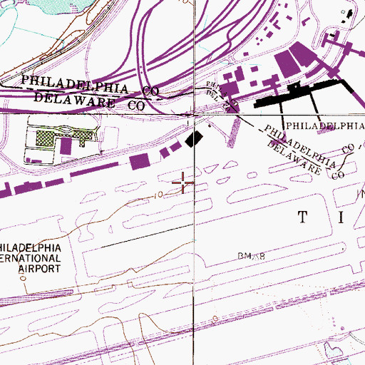 Topographic Map of Calcon Hook (historical), PA