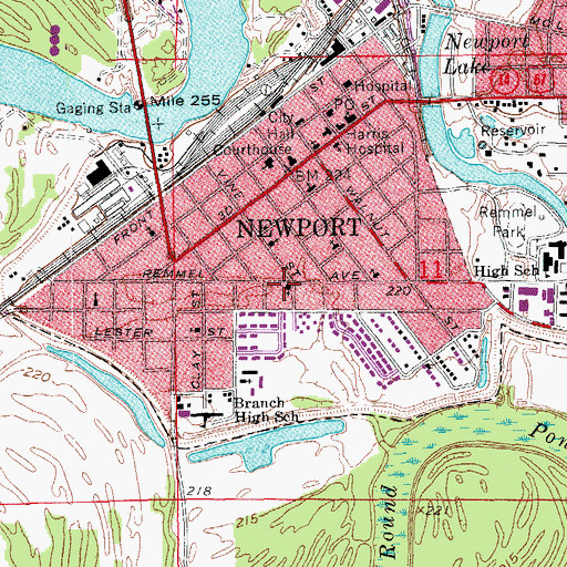 Topographic Map of Emery Chapel Methodist Episcopal Church South (historical), AR