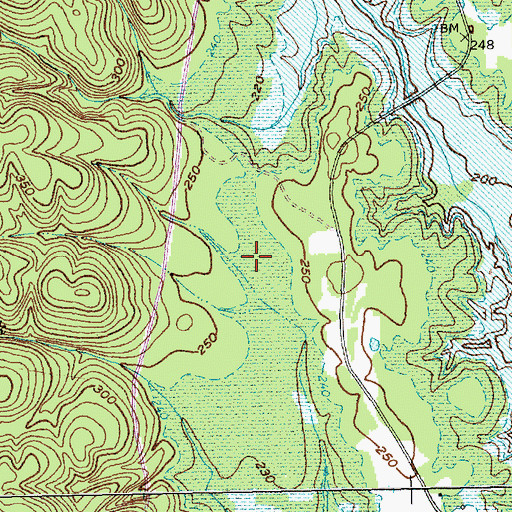 Topographic Map of Jordan Lake State Recreation Area, NC