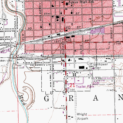Topographic Map of Saint Andrew's Roman Catholic Church, KS
