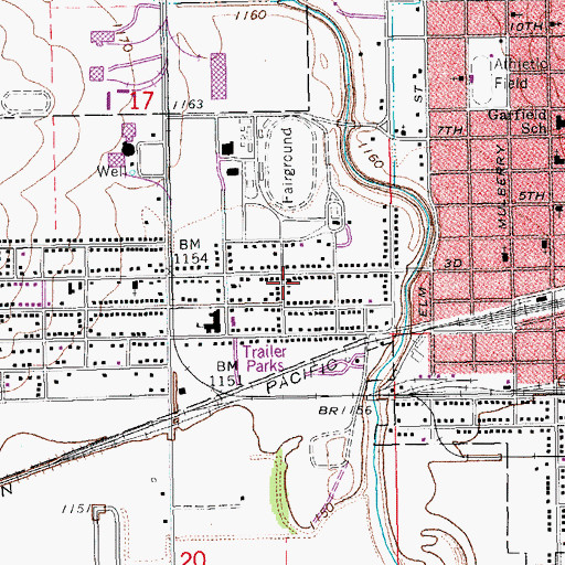 Topographic Map of Seventh Day Adventist Church, KS