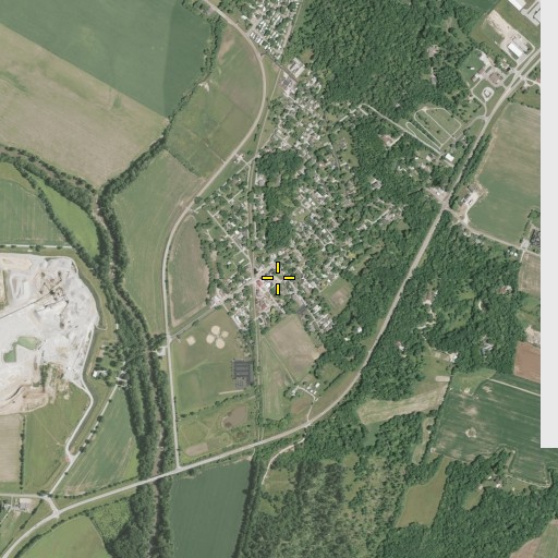 Aerial/Satellite Image of Spring Post Office, OH