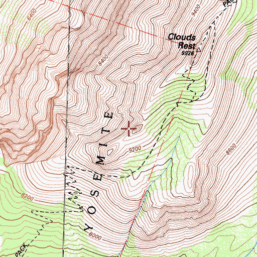 Topographic Map of The Pinnacles, CA