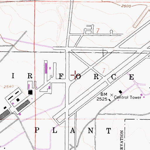 Topographic Map of Palmdale Army Air Field (historical), CA