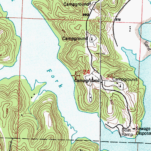 Topographic Map of Clio Post Office (historical), OH