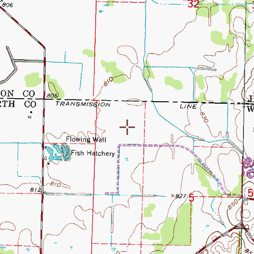 Topographic Map of Young Prairie State Natural Area, WI