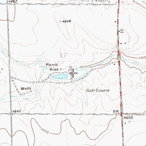 Topographic Map of Akron-Washington Company Recreation Dam, CO