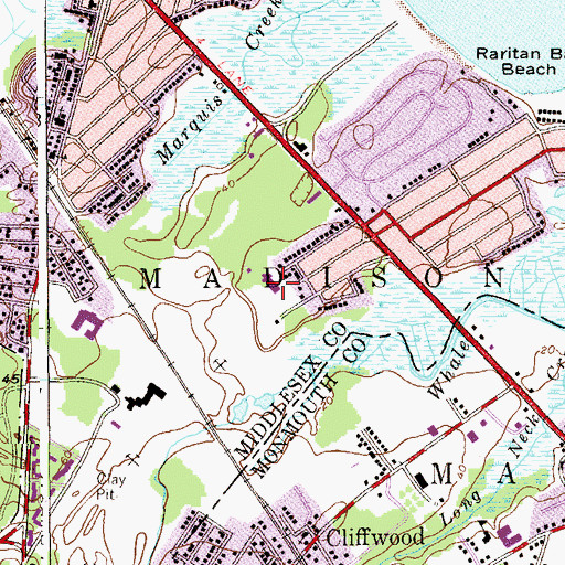 Topographic Map of Leroy Gordon Cooper Elementary School, NJ