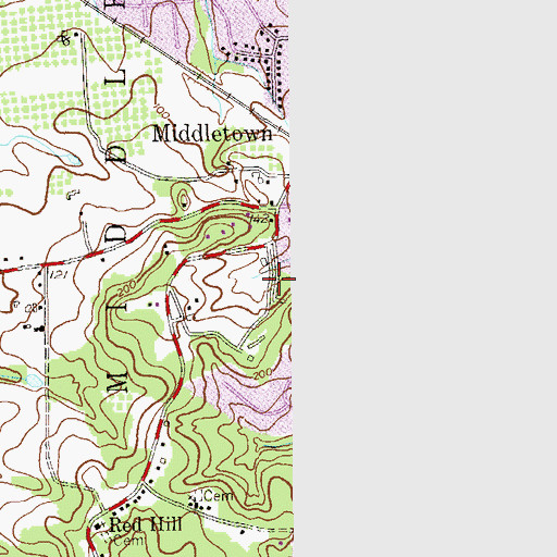 Topographic Map of Deep Cut County Park, NJ