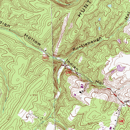 Topographic Map of Helping Hand Mission (historical), VA
