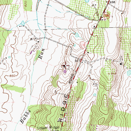 Topographic Map of Lupton - Bond House, VA