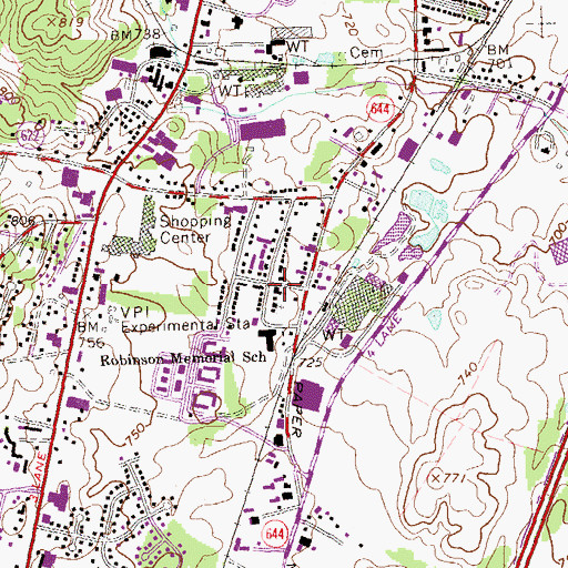 Topographic Map of New Hope Alliance Church, VA