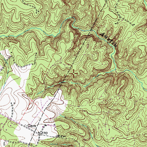 Topographic Map of Garrisonville District, VA