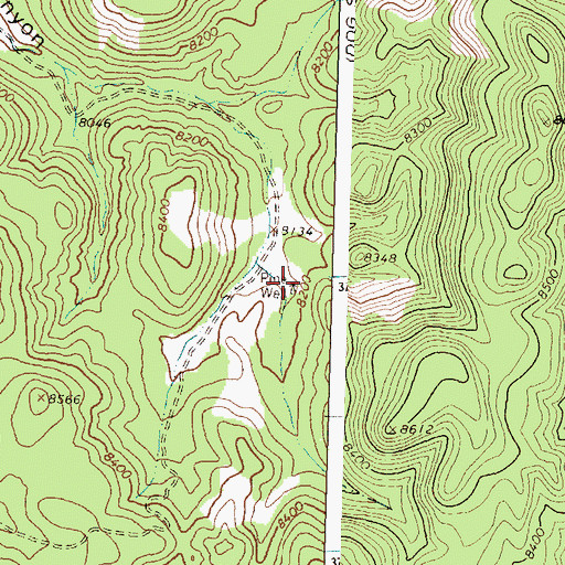 Topographic Map of Pine Well, NM