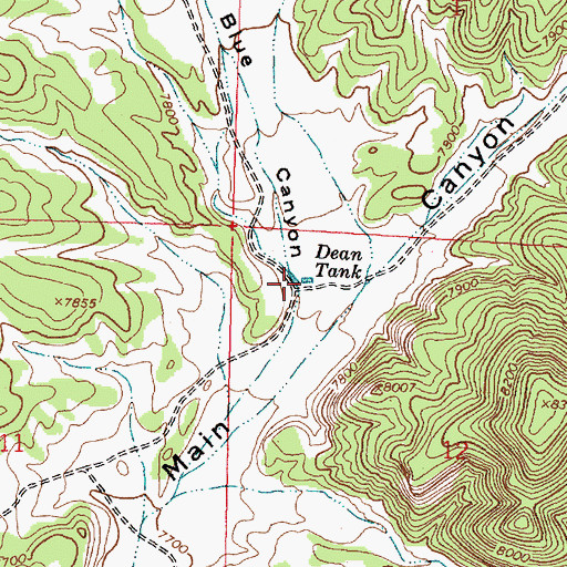 Topographic Map of Double Tanks, NM