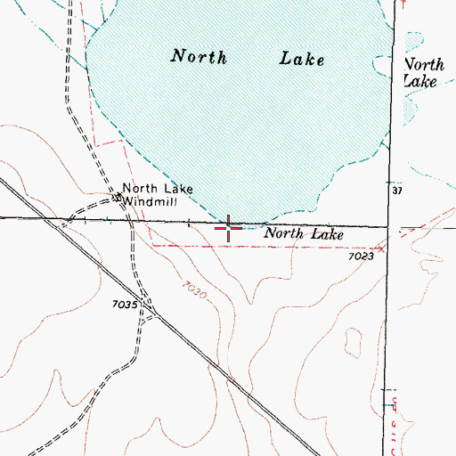 Topographic Map of North Lake, NM