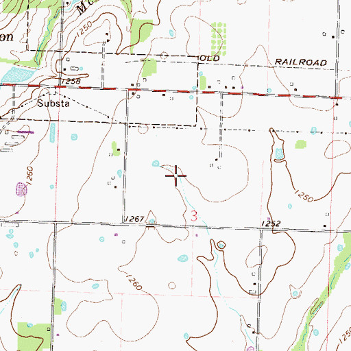 Topographic Map of Township 9, AR