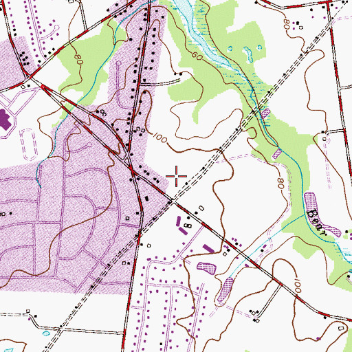 Topographic Map of Prince of Peace Lutheran Church, NJ