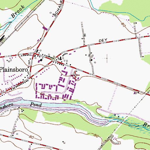 Topographic Map of The Gospel Fellowship Church, NJ