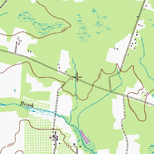Topographic Map of Saint Marys Church, NJ