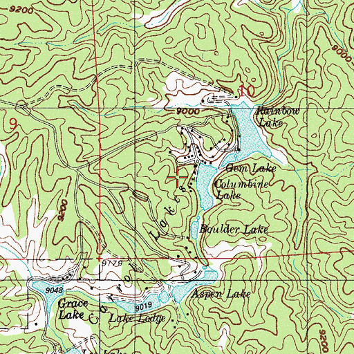 Topographic Map of Columbine Dam, CO