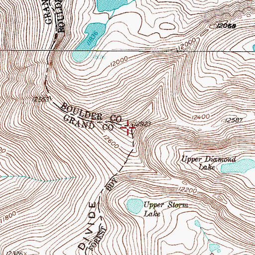 Topographic Map of Mount Jasper, CO