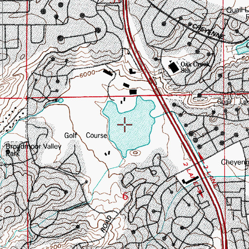 Topographic Map of Curr Reservoir, CO