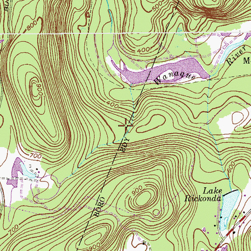 Topographic Map of Long Pond Ironworks State Park, NJ